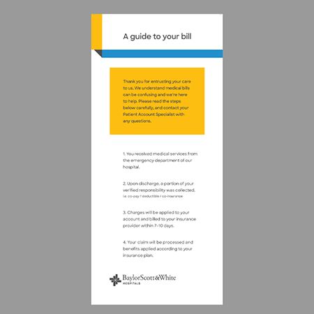 BSWH Billing Process Card